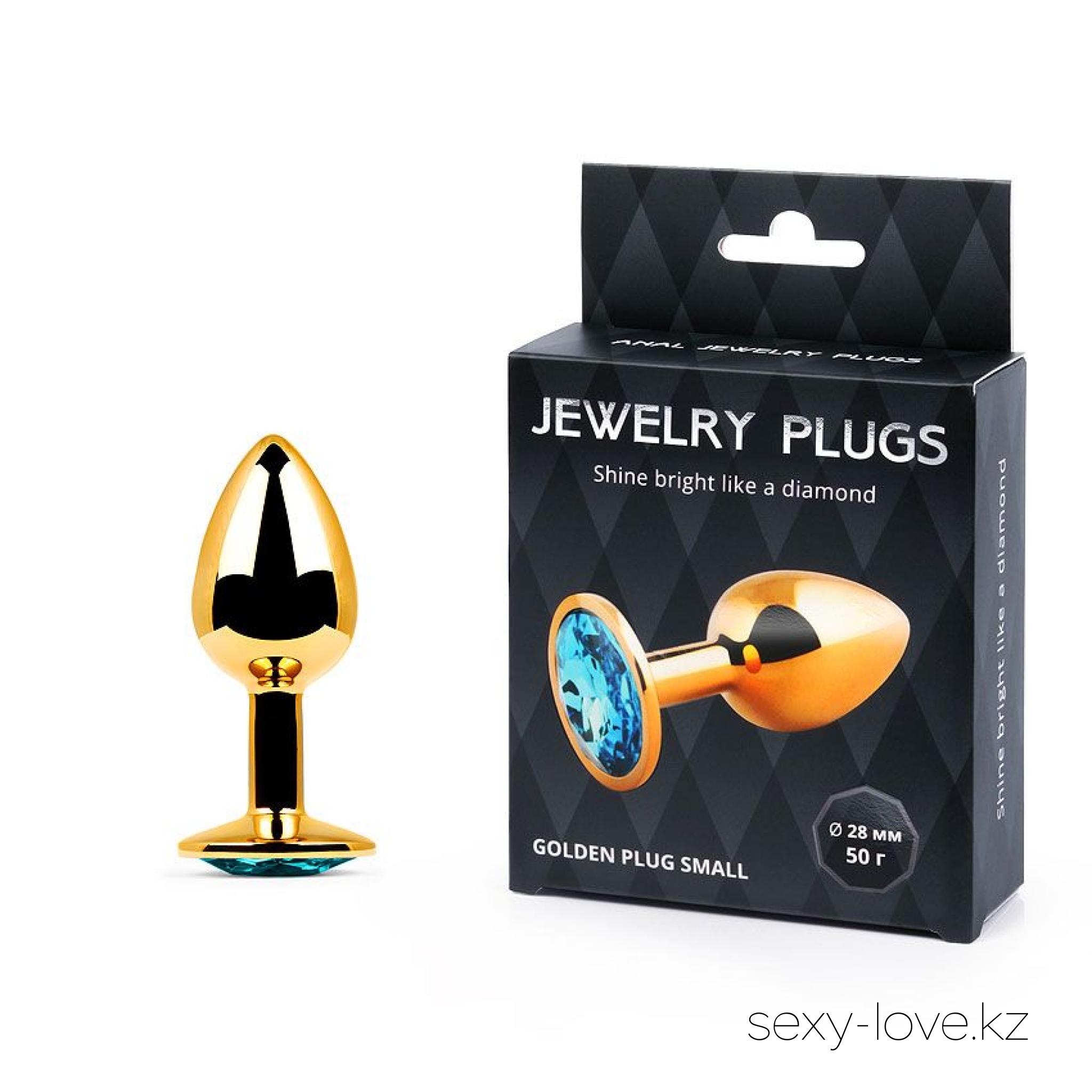 GOLDEN PLUG SMALL (втулка анальная) цвет кристалла голубой, L 72 мм, D 28 мм, вес 50г, 
	Великолепная металлическая втулка для любителей особых удовольствий! Может использоваться для подготовки к анальному сексу или в качестве атрибута во время любовной игры.
	Эргономичная форма интимного аксессуара способствует его легкому введению и дарит незабываемые ощущения.
	Втулка имеет стильный лаконичный дизайн, украшена цветным кристаллом.
	Секс-игрушка проста в использовании, не требует специального ухода.
	Совместно с изделием рекомендуется использовать гель-лубрикант «Sex Toys 3 в 1» и очищающий спрей с антимикробным эффектом «ClearToy».

	Этот товар вы так же можете приобрести в наших магазинах в г. Актобе

	 и в г. Алматы со склада через Яндекс доставку!

	Заказ со склада интернет магазина «ENIGMA 18+» в  г. Алматы – WhatsApp: +7 700 316 4 613

	 

	мг. «LOVE 18+»

	г. Актобе ул. 101 Стрелковой Бригады 3 (по 101й на против Kaspi банка) с 11:00 до 20:00

	WhatsApp +7 776 720 7713 и +7 775 720 7713

	 

	мг. «Эволюция 18+»

	г. Актобе пр. Абилкайыр-хана 21 (остановка Электрон) с 10:00 до 20:00

	WhatsApp +7 771 843 0213 и +7 702 248 7813

	 

	мг. «LAMOUR 18+»

	г. Актобе 11 мкр 79 дом (за ост. Набережная) OZON и СОЛЬ, временный регламент с 16:00 до 20:00

	 WhatsApp +7 777 112 8813 и +7 777 030 8813

	 
